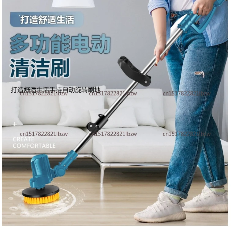 Retractable Electric Sweeping Brush Bathroom Yard Cleaning Polishing Brush Home Garden Produtos De Limpeza Para Casa