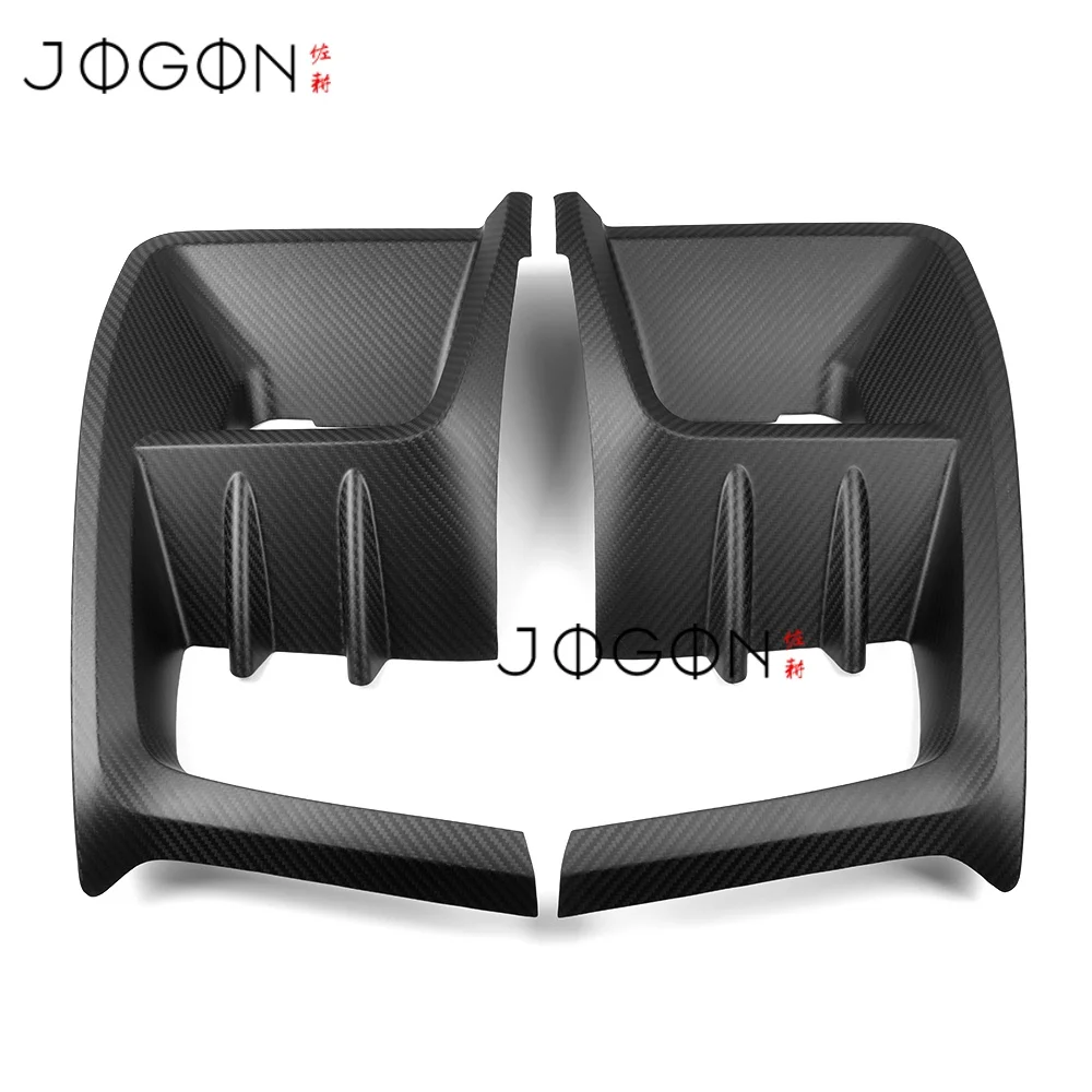 2 stuks voor Toyota GR Yaris 2025 2026 Echt Dry Carbon Fiber voorbumper omlijsting mistlamp lamp frame cover sticker trim