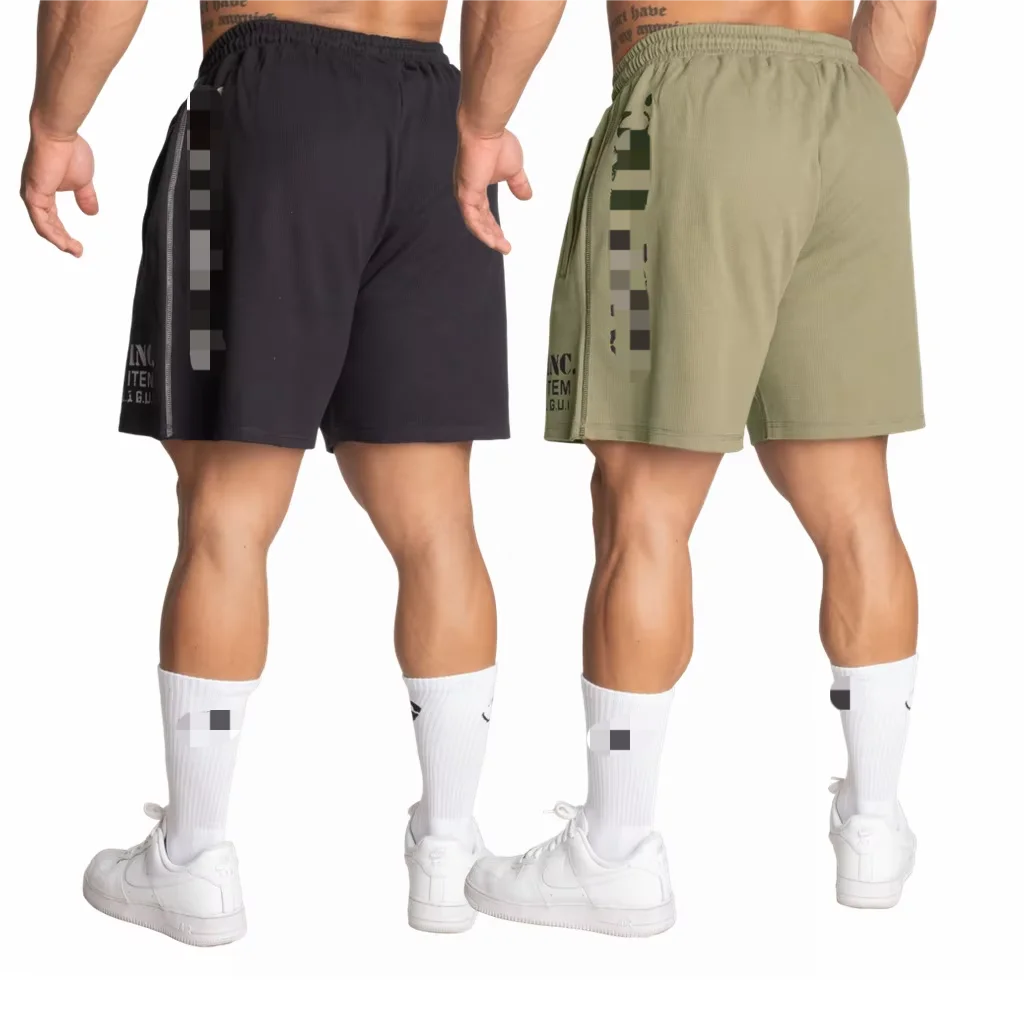 Fitness und Bodybuilding Sommer neue Sportarten Laufen Basketball ultrakurze Muskelwaffel-Shorts