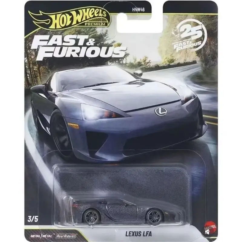 New Hot Wheels Premium Series The Fast & Furious 25 Anniversary Toyota Supra Nissan 350z Mercedes-Benz Sls Amg Alloy Car Model view 4