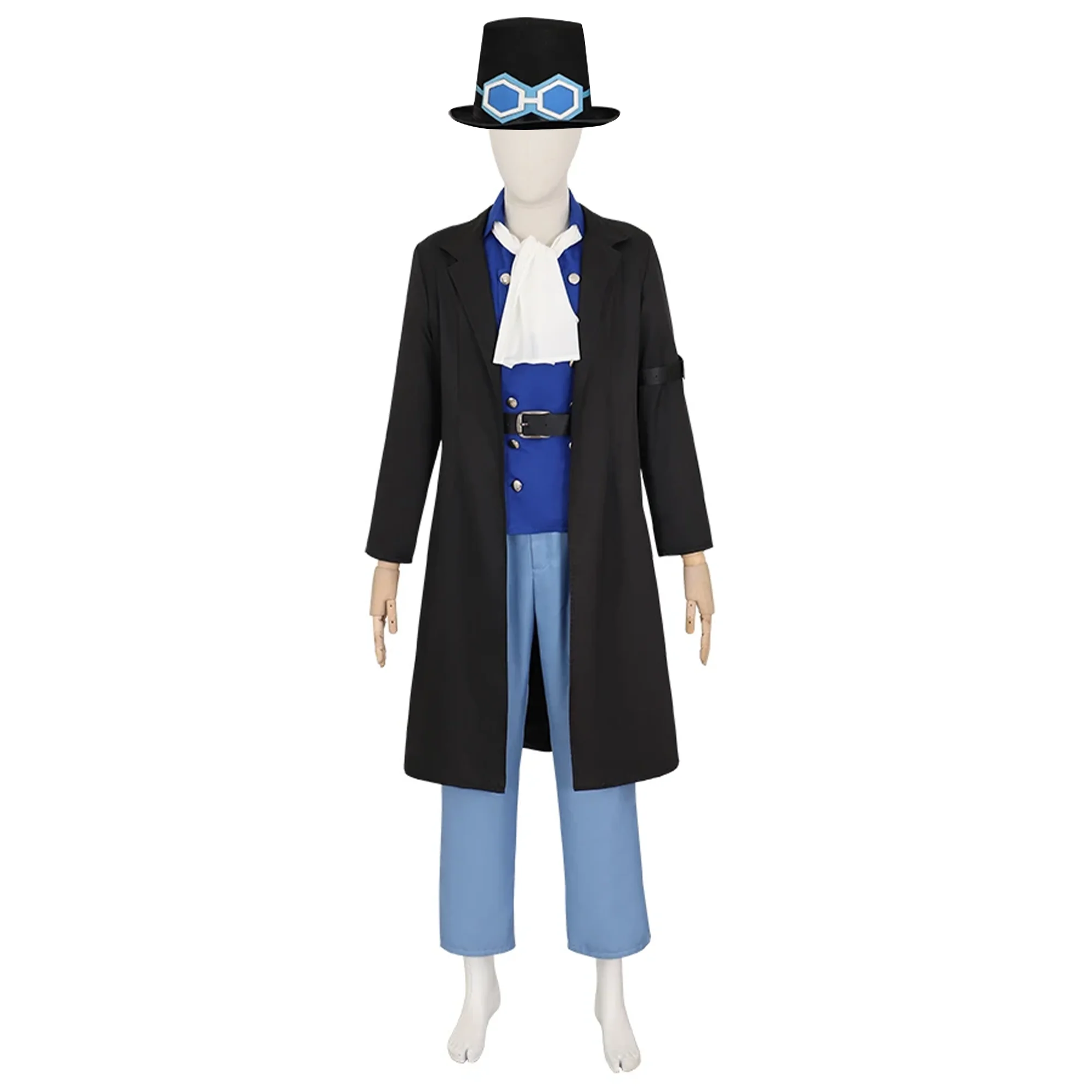 Disfraz de Sabo para Cosplay, uniforme del ejército revolucionario de Anime, conjunto completo de trajes de fiesta de Halloween con sombrero