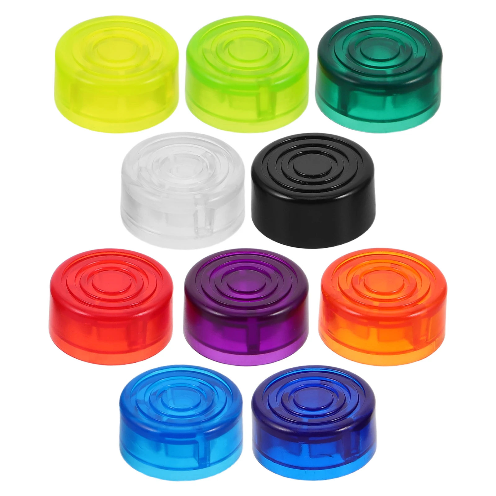 

10 Pcs Guitar Pedal Footswitch Toppers Plastic Protector Caps Electric Guitar Effects Pedal Switch Covers Multi Color Sturdy