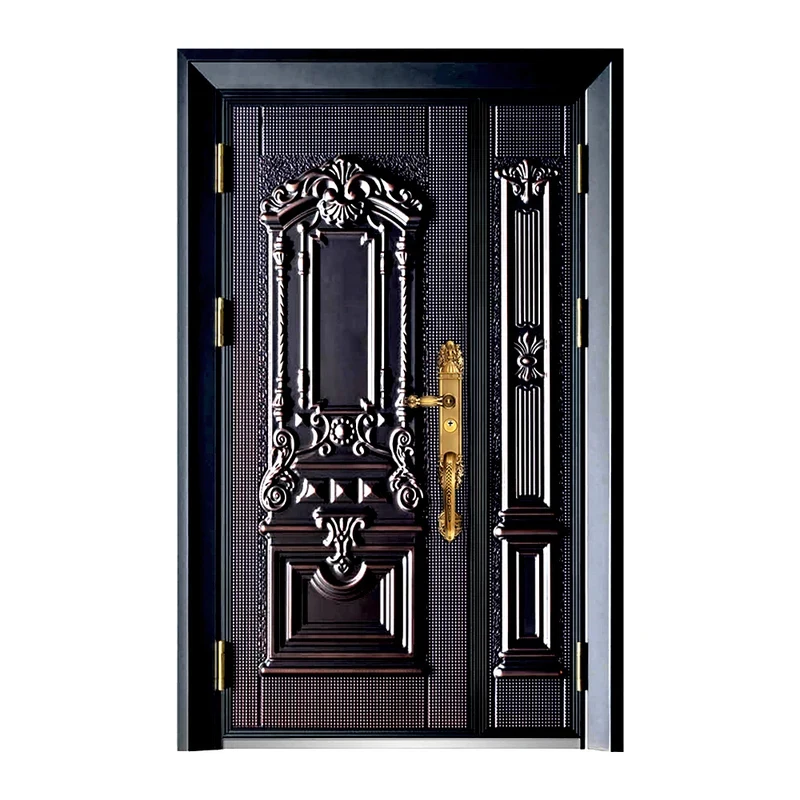 PHIPULO High Quality Popular Modern Style Luxury Design Main Front Entry Door Exterior Security Steel Doors