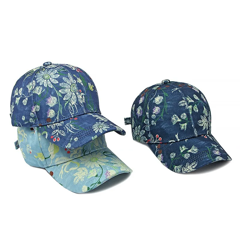 2025 Four Seasons Cotton Print Casquette Baseball Cap Adjustable Outdoor Snapback Hats for Men and Women 215