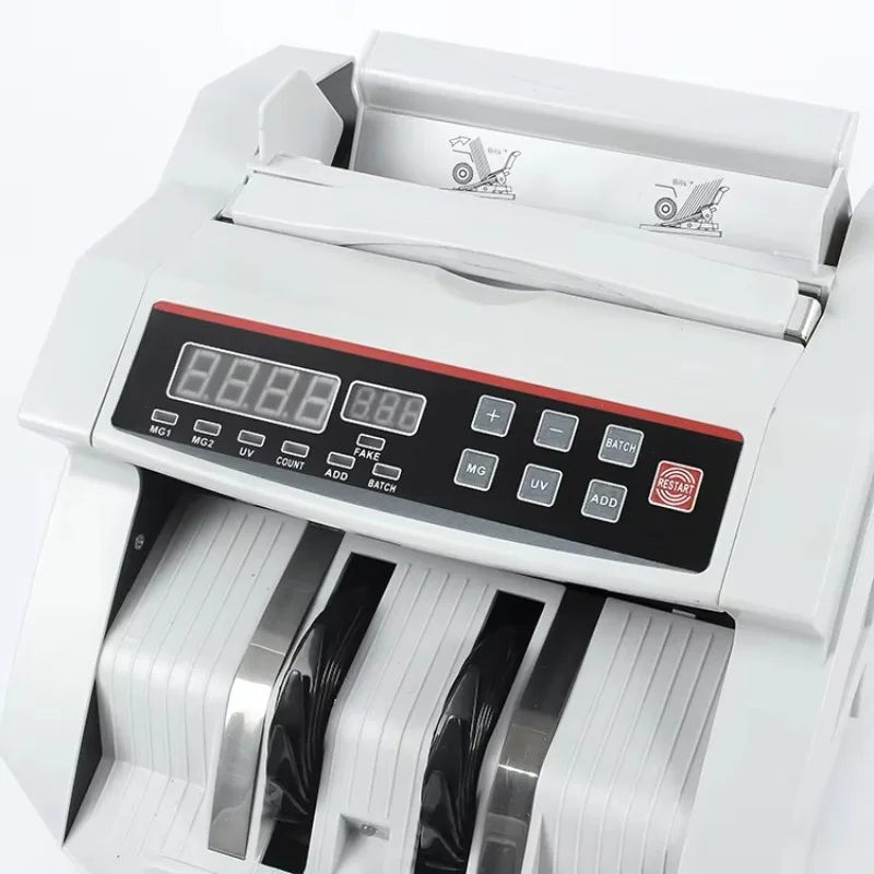 Hot Sale Cheap Cash Money Machine Banknote Bill Counter for Hotel / Store 2108 UV MG Detector LED Display Fast Counting Speed