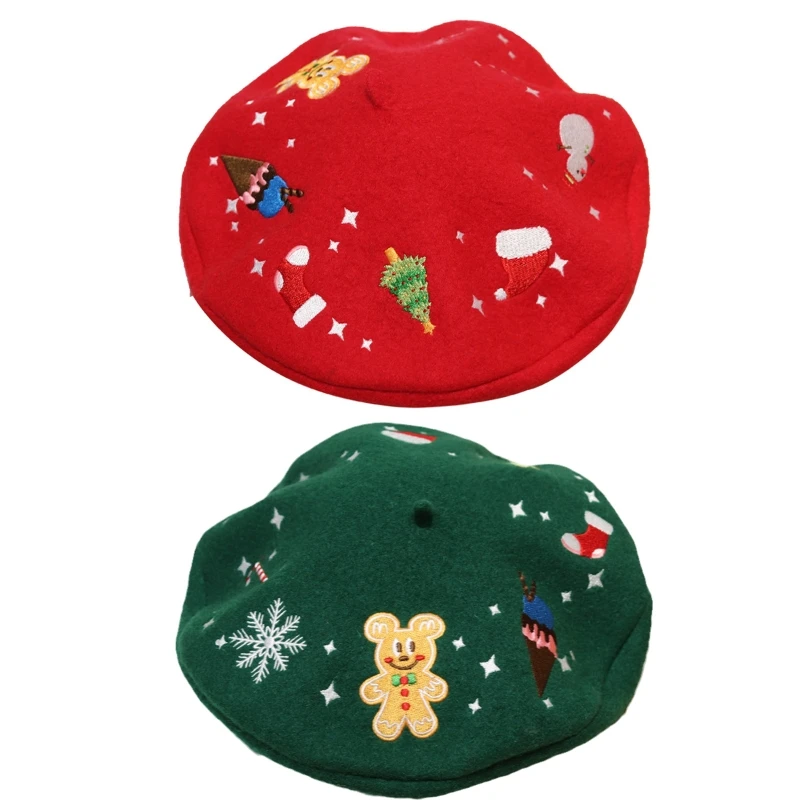 

Sweet Embroidery Painter Hat Beanie Hat Christmas Must-have for Women Girl Drop shipping