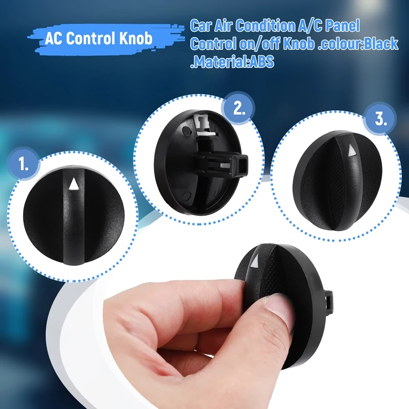 Car Air Condition A/C Panel Control Switch Knob Black For Toyota Hilux Vigo 2004-2011 55905-0K011 559050K011