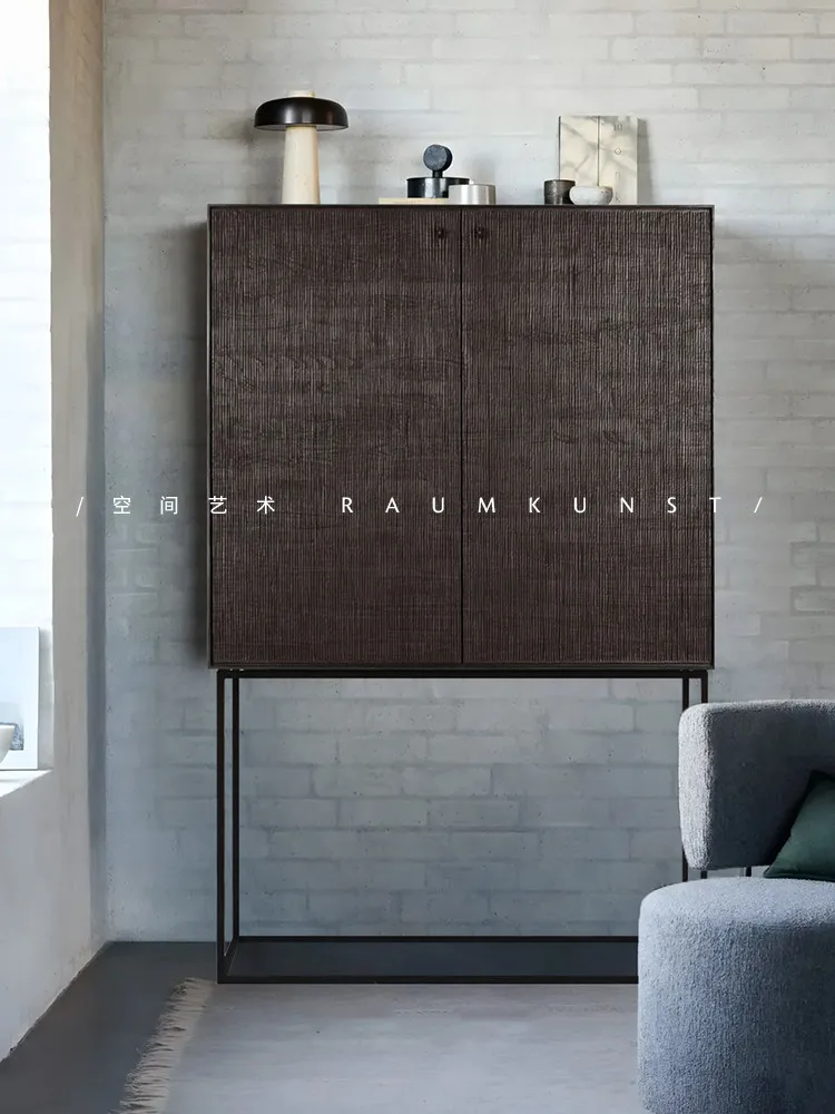 Imported Furniture/Nordic/Teak Edge Cabinet Porch Bucket Cabinet Shoes Bookcase Bookshelf Wine Cabinet Edge Designer Light Luxur