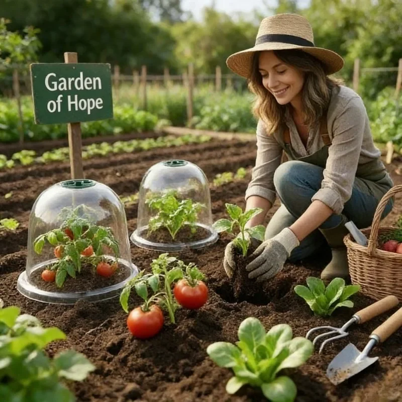 5-12Pc Insulation Moisture Protection Planting Cover Greenhouse Gardening Seedling Nursery Covers Flower Pot Lid Seedling Covery