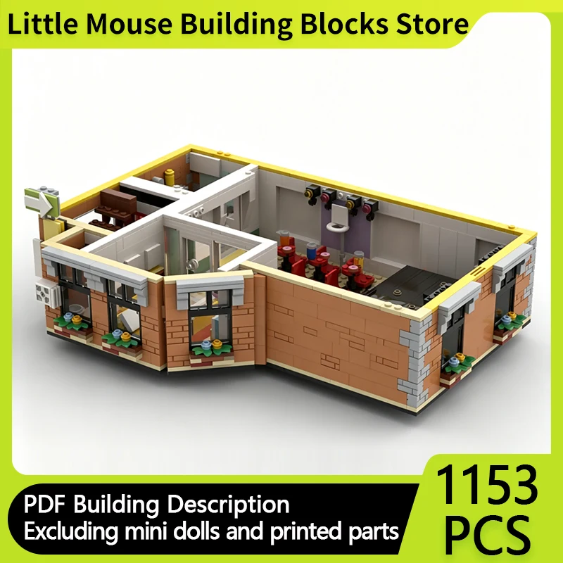 

City Street View Model MOC Building Bricks Popular TV Drama Scene Modular Technology Gifts Holiday Assemble Children Toys Suit