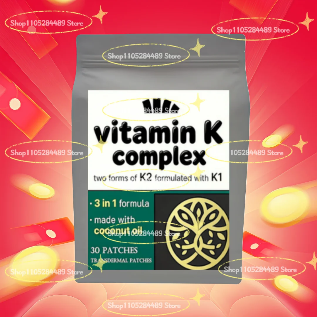 Vitamin K Triple Play ( Strength) Plus Additional Vitamins - Transdermal Patches Heart & Bone Support 30 Patches