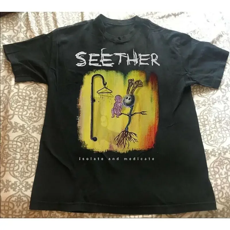 Seether Band Isolate And Medicate Album Cover T Shirt Size S 5Xl