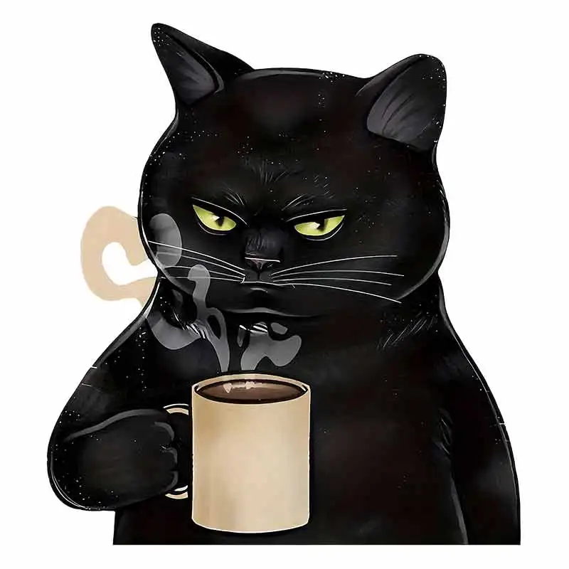Fashion Cats, Dogs and Coffee Car Sticker Vinyl Decal Waterproof Rear Window Motorcycle Bumper Truck Laptop Decoration SH1044