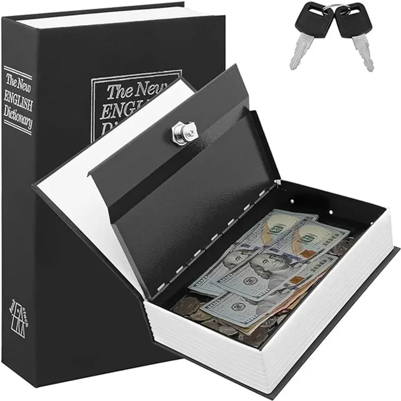 Creative Dictionary Book Money Boxes Piggy Bank With Lock Hidden Secret Security Safe Lock Cash Coin Storage Box Deposit Box