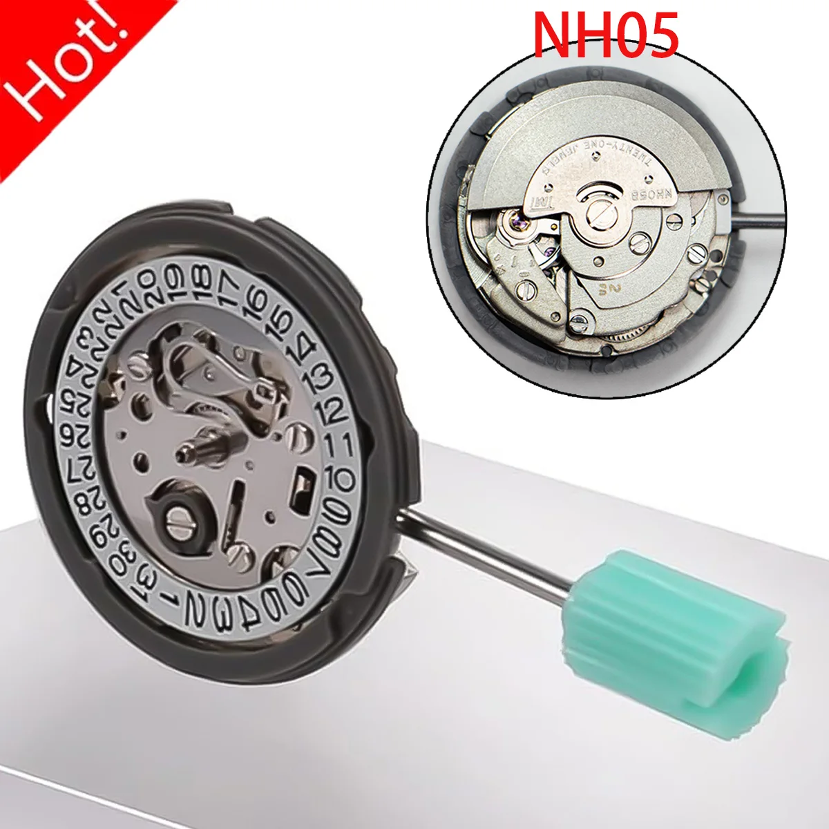NH05 21J Unique Precision Automatic Mechanical Watch Core 3:00 Date Calendar Watchmater Repair Original Replacement Accessories