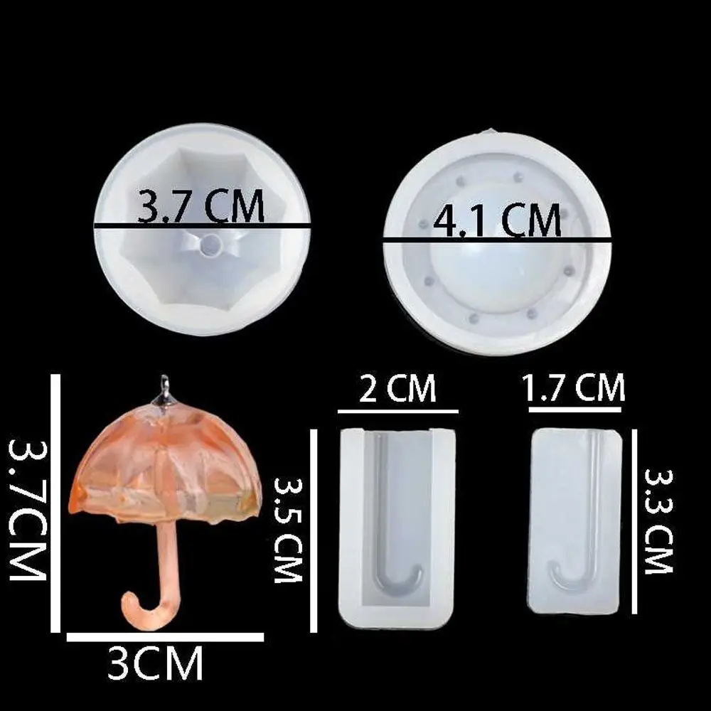 3D Multifunction Silicone Epoxy Mould Jewelry Making UV Resin Mold Umbrella Shape Jewelry Tool