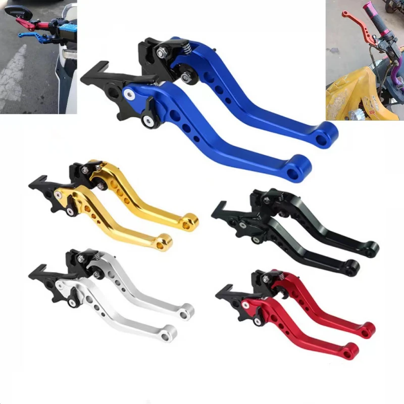 

1 Pair Aluminium Alloy CNC Motorcycle Clutch Drum Brake Lever Handle Brake Handle Fit for Motorbike Modification