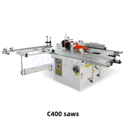 Woodworking Lathe C400 Five-In-One Multifunctional Sliding Table Saw Flat Press Planer Vertical Sharpen Milling Tenoning Machine
