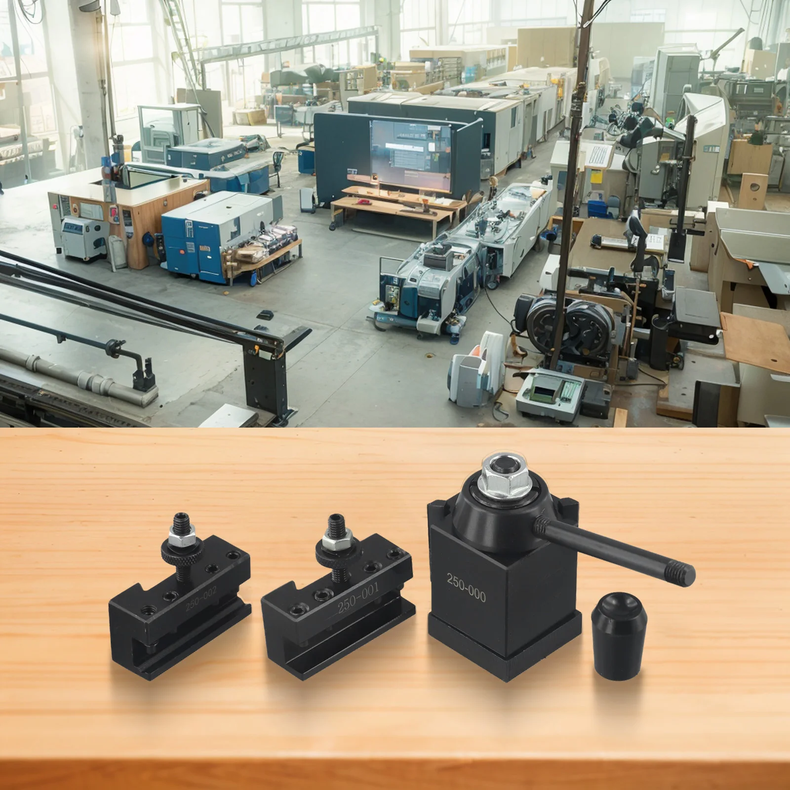 3pc For Lathe Tool Post Set for OXA Wedge Type with Quick Change Turning and Facing Holder for External Circles and Grooves