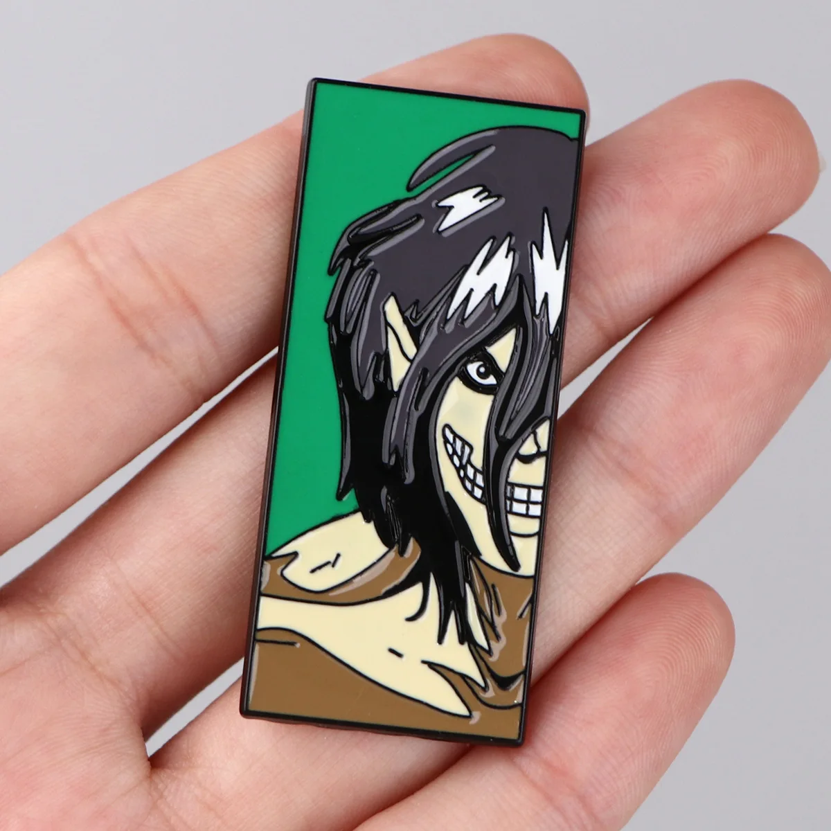 5pcs Anime Attack Titan Cartoon Enamel Brooch Funny Founding Titan Metal Badge Lapel Pin Cosplay Jewelry Accessories Fan Gifts image 2