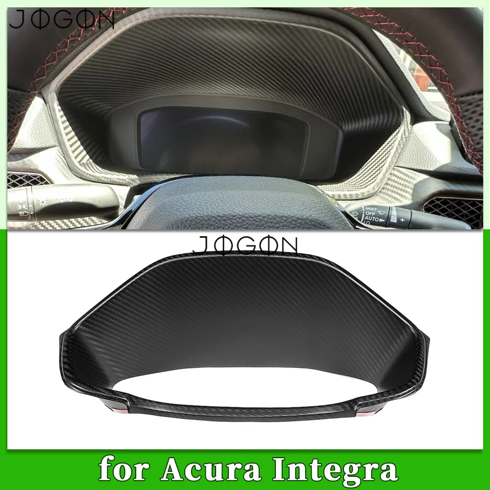 Dry Real Carbon Fiber Car Interior Console Instrument Frame Cover Trim Accessories For Acura Integra Type S A Spec 2023-2025