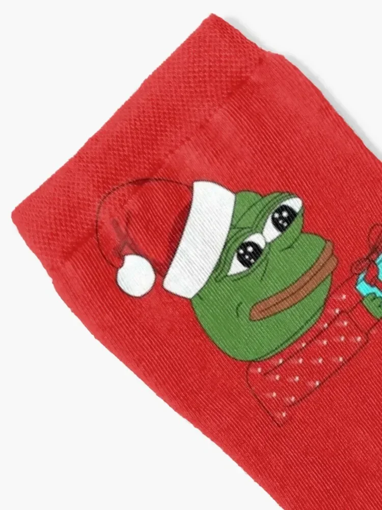 XMAS PEPE Socks funny gift Crossfit fashionable anime Woman Socks Men's