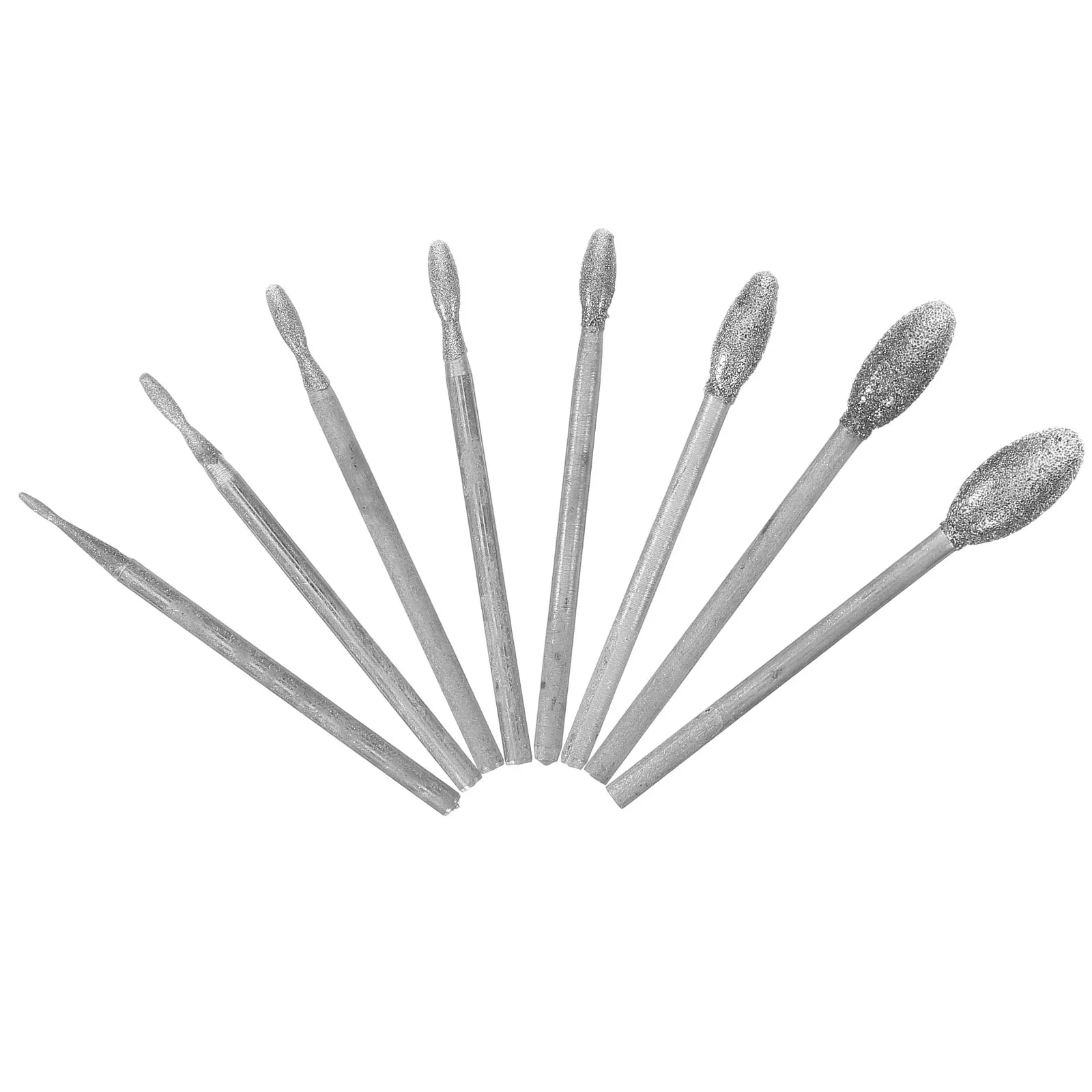 

8 Pcs Jade Carving Bits Diamond Drill Grinding Heads Tools for Rocks Crafts Polishing Engraving Stone Shafts Jewelry