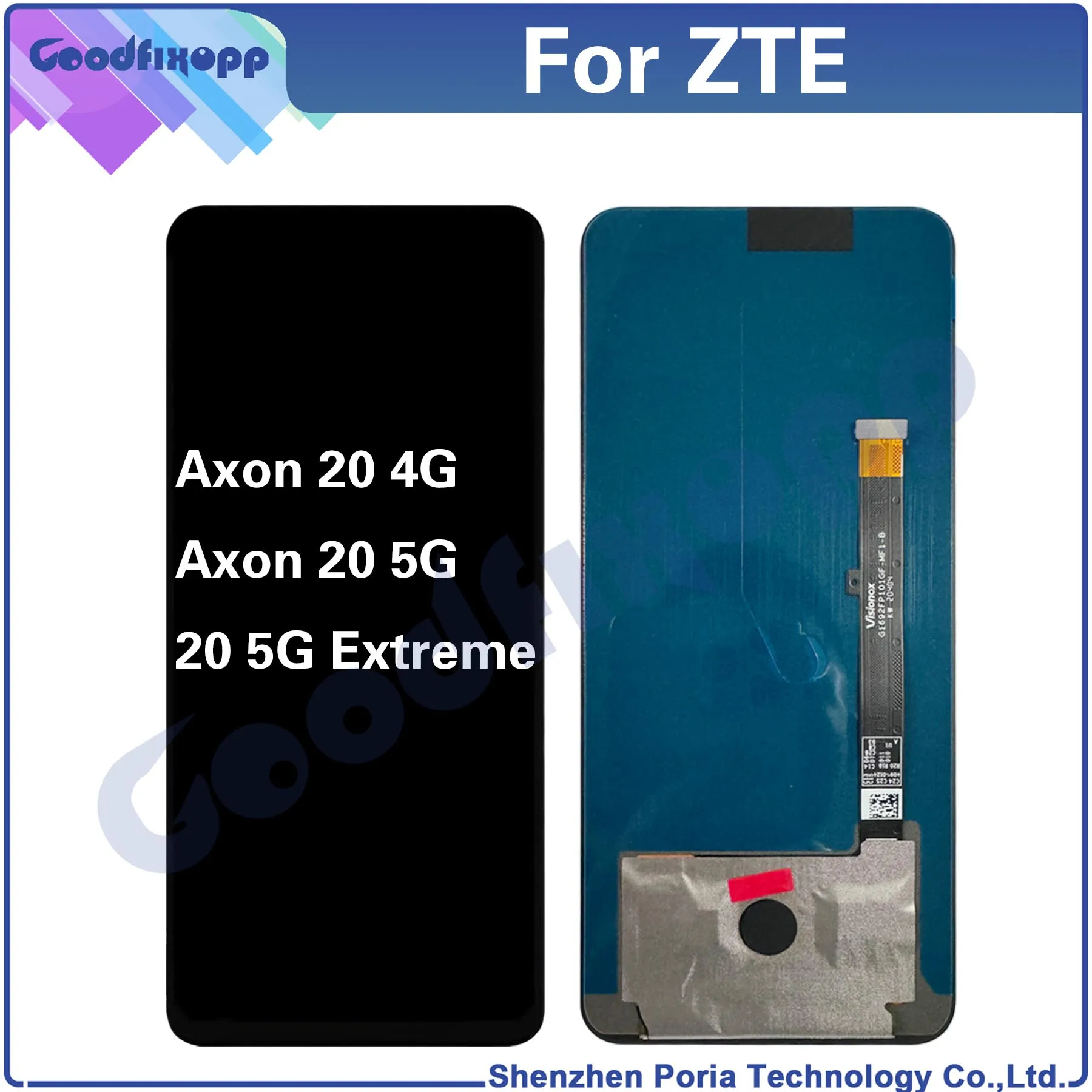 

For ZTE Axon 20 5G Extreme A2121 A2121E A2121G A2121 LCD Display Touch Screen Digitizer Assembly For Axion20 4G Replacement