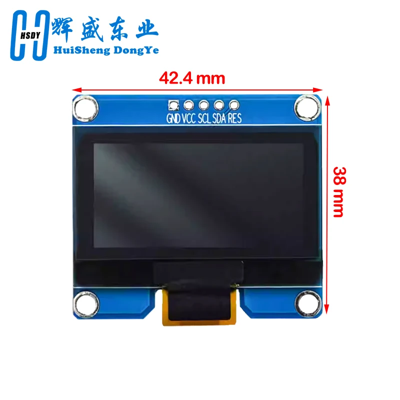 Novo módulo oled de 1.54 polegadas 1.54 "12864 tela lcd módulo de exibição led 128*64 ssd1309 spi/iic interface i2c para arduino 4pin