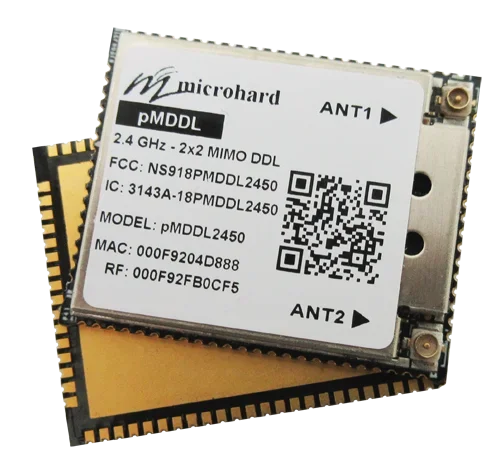 New Original 2.4 GHz MIMO 2X2 MHK185500 Wireless Modem Data Transmission High Speed  Microhard pMDDL2450