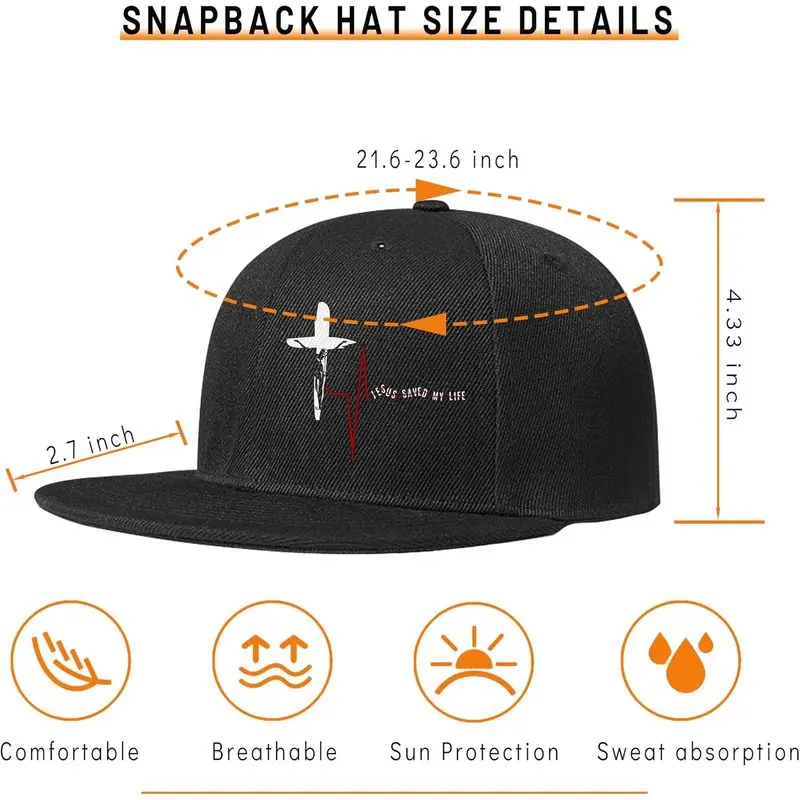 Skull Rose Hat Horror Skeletons Hand Cap Adjustable Snapback Hat for Men Flat Bill Baseball Cap for Boys Snap Backpack Cool