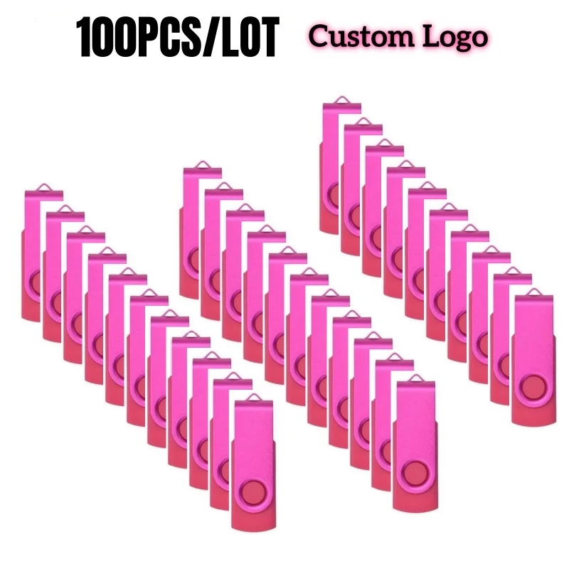 100pcs/lot wholesale price metal usb 2.0 flash drive 4GB 8GB 16GB usb pendrive 32GB 64GB usb memory stick Custom logo gifts