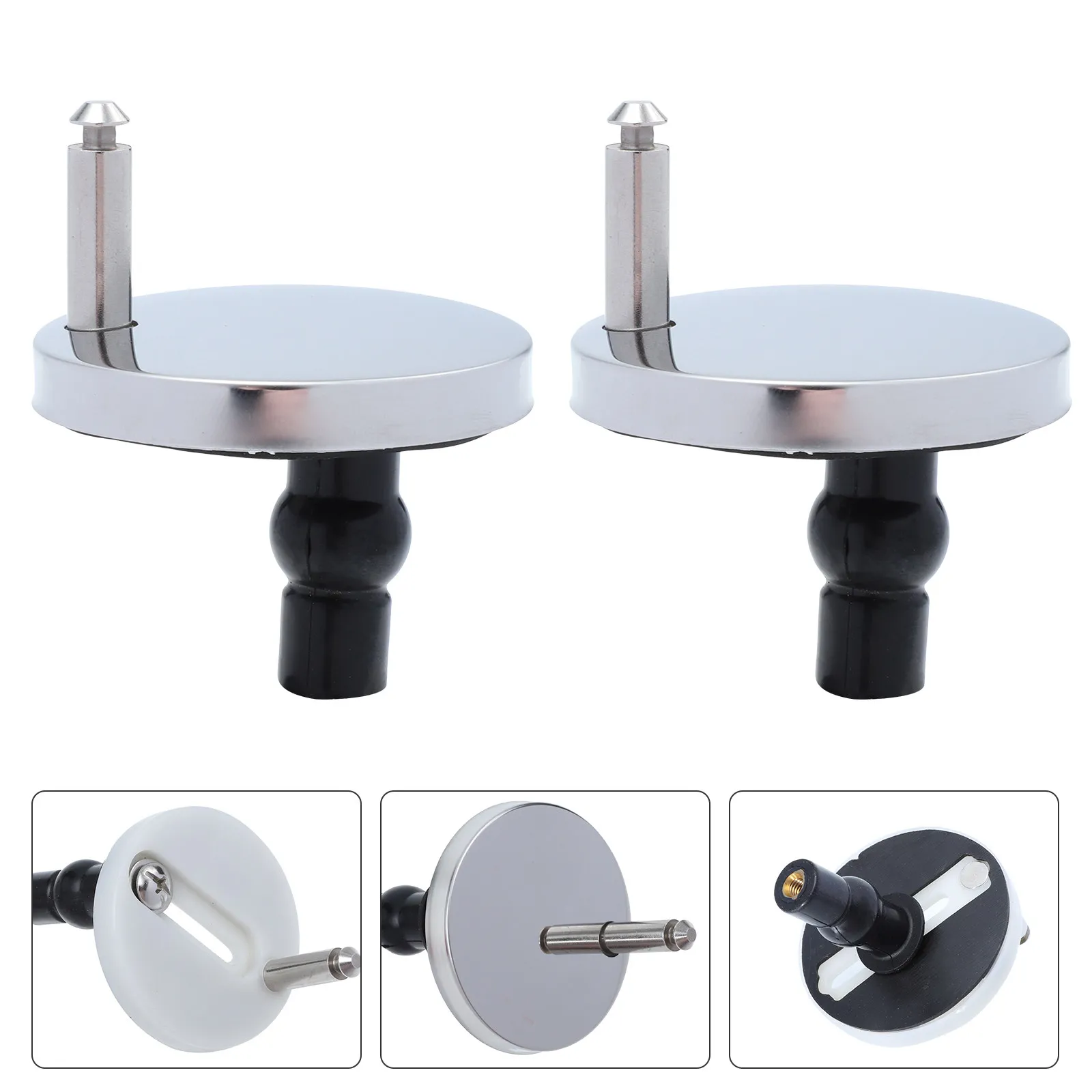 

Комплект из 2 аксессуаров для унитаза: прочные винты и накладки на петли для замены и крепления, универсальные, долговечные