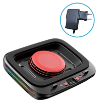 2pcs Turbo Laptop Cooler, 6-Fan Adjustable Base with RGB Lighting for Gaming/Office Laptops