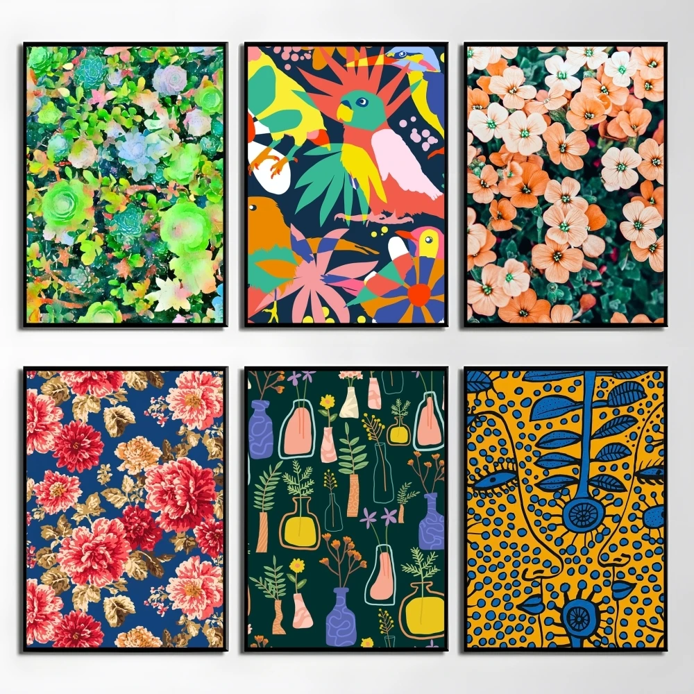 

Eyes of Darkness Floral Graffiti Poster Perfect Sticker Self Adhesive Wall Art Designed for Home Office Dining Spaces