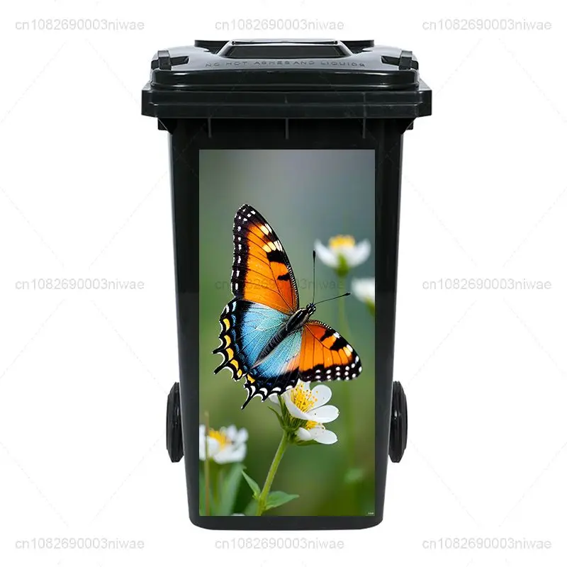 Creative and personalized animal painting trash can stickers, wall paintings, home stickers, PVC waterproof stickers