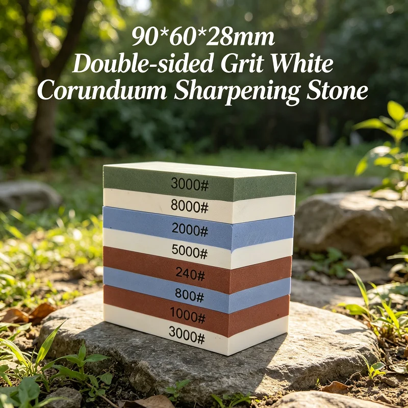 Multi-use Kitchen Tool 90*60*28mm Dual Side Wetstone Professional Whetstone Knife Sharpening Stone Set