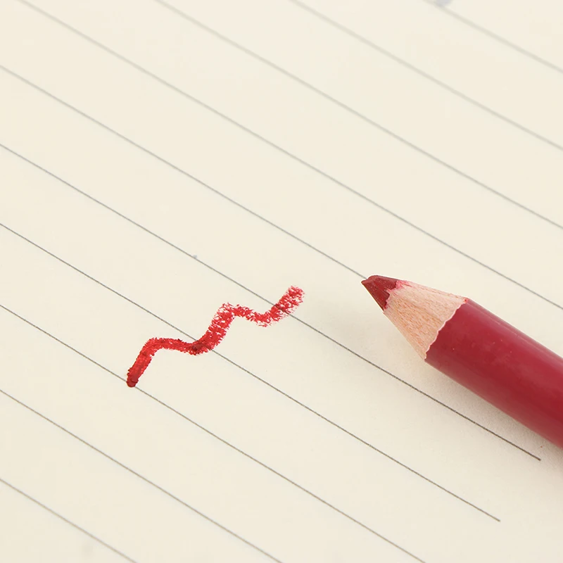 Profesjonalny, wodoodporny kredka do ust w 28 kolorach, miękki ołówek do makijażu ust dla kobiet, długotrwały kosmetyk.