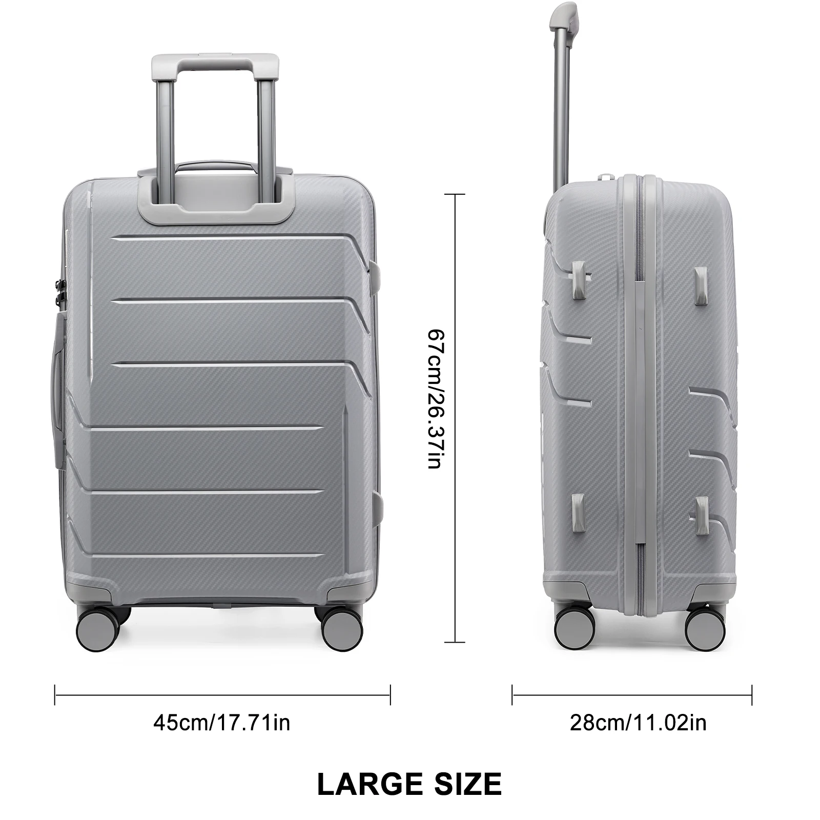 3pcs Travel Suitcase Men Carry-On Luggage Sets, TSA Women Suitcase Rolling Luggage Trolley Case 20 24 28Inch Cabin Suitcase Sets