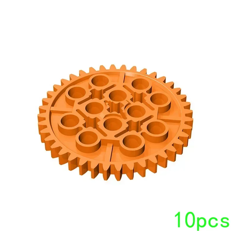 10 STKS High-Tech Monteren Deeltje 3649 40 Tand Gear Buitendiameter Bricks Bouwstenen DIY Vervangbaar Deel Kinderen Speelgoed