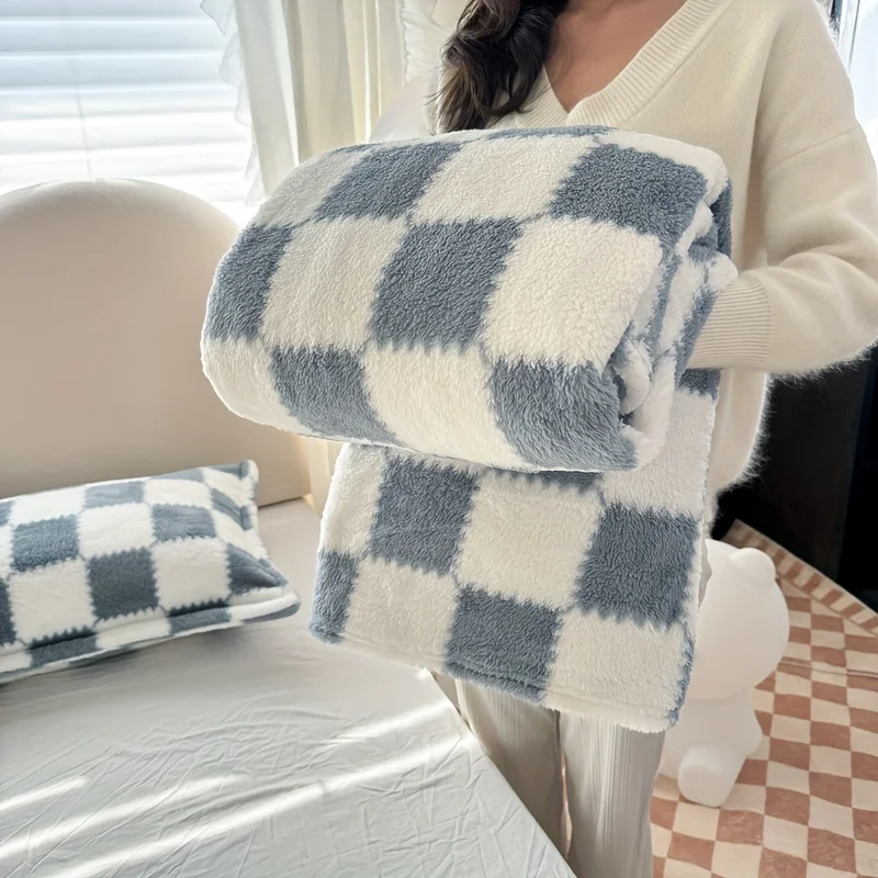 Soft Flannel Plaid Blanket - Multi-Size, Multi-Use for Office, Camping & Home. Perfect Gift for All!