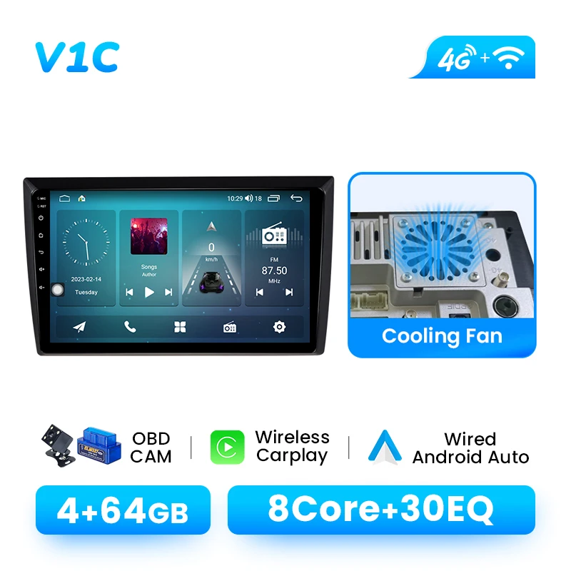 Draadloze CarPlay Android Auto Multimedia Speler Voor VW Volkswagen Kever 2012-2018 Android 14 GPS Wifi DSP 1280*720 IPS RDS