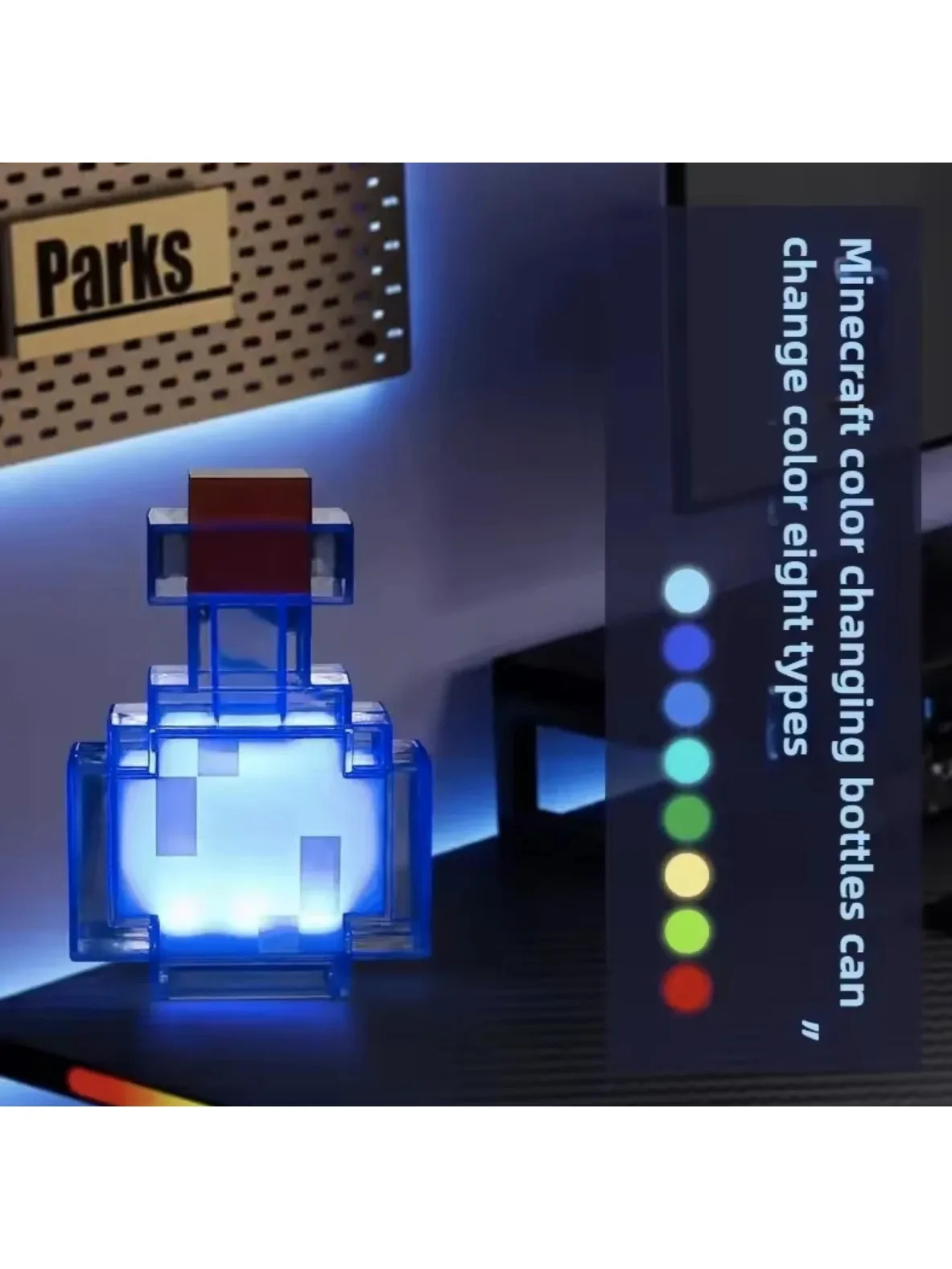 AliExpress NONE Magic Potion Bottle Tap to Cycle 7 Colors Mood Night Light Cool Bedside Desk Decor Small Ornaments Gift for Kids Teens Adults