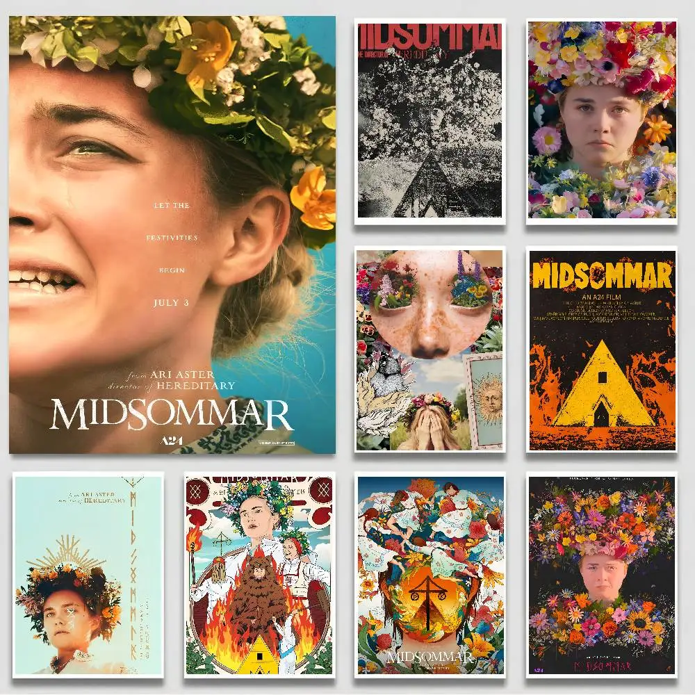 M-Midsommar-r Movies selbstklebendes Wandkunst-Poster, Leinwand, Schlafzimmer, Kinderzimmer, Arbeitszimmer, Wohnzimmer, für Heimdekoration