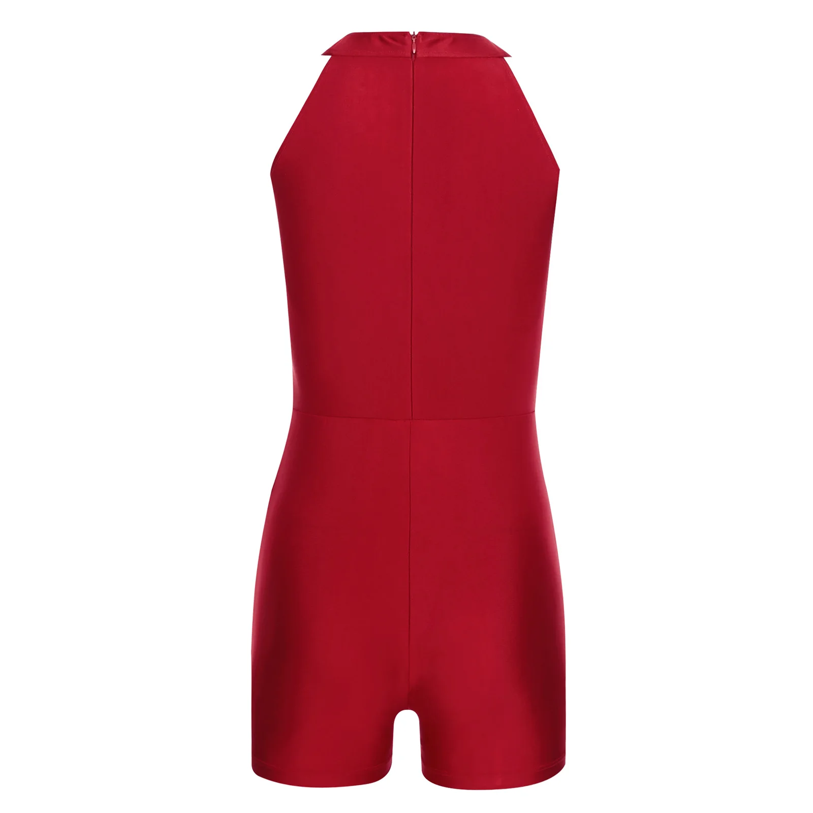 재즈 라틴 곡예 댄스 프린지 점프 슈트를위한 여성용 슬림 피트 바디 슈트 Chacha Rumba Gymnastics Spanish Dance Costume