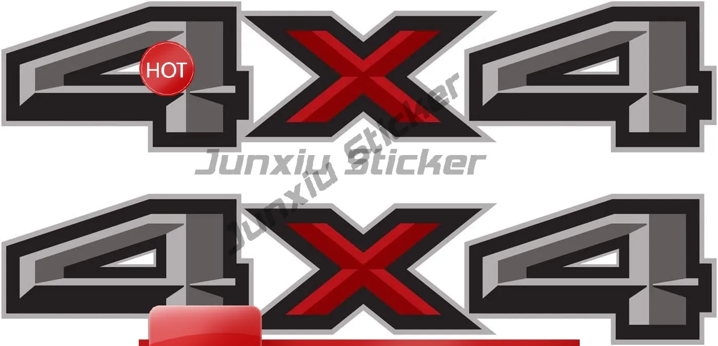 2 Stück Z71 4x4 Offroad-Truck-Aufkleber Tarnmuster Grafiken Hirsch-Totenkopf Schnee Offroad-Sticker Fx4 4x4 Straßen-Truck-Aufkleber F150 F250 F350 – Detail 11