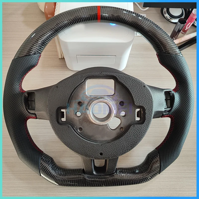 Carbon Fiber Steering Wheel Suitable For Volkswagen Golf 6 5 MK6 5 GTI Jetta Models With Optional Automatic And Manual Versions