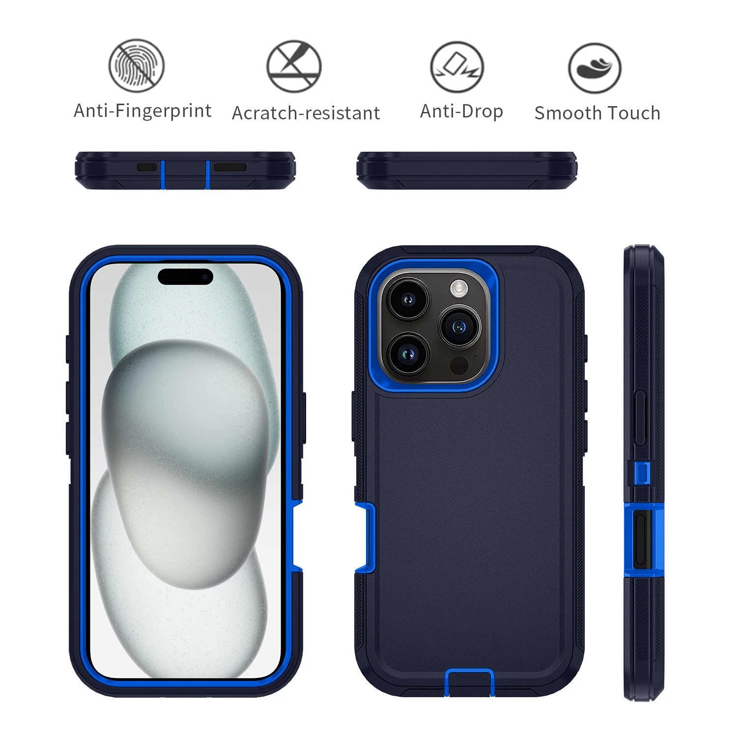 Armor Shockproof Dustproof Case For iphone 11 12 13 Pro Max 14 15 16 Plus Anti-Scratch Rugged Protective Cover For iphone 13mini