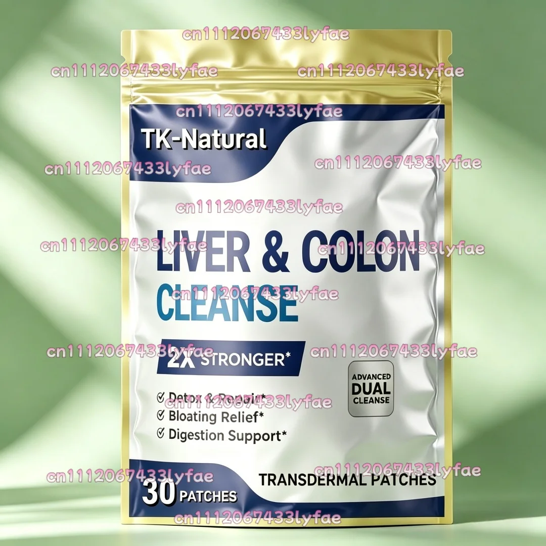 30 Patches Liver Detox & Colon Cleanse Transdermal Patches With Milk Thistle Colon Cleanser & Detox for Men & Women