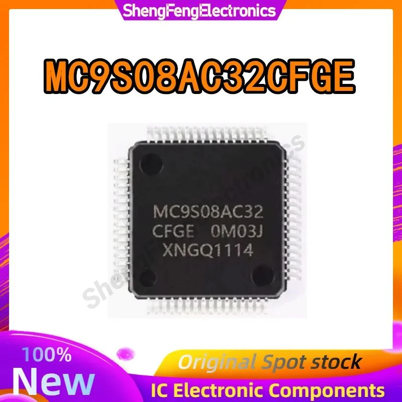 MC9S08AC32CFGE 9S08AC32CFGE QFP44, novo, 5 PCes